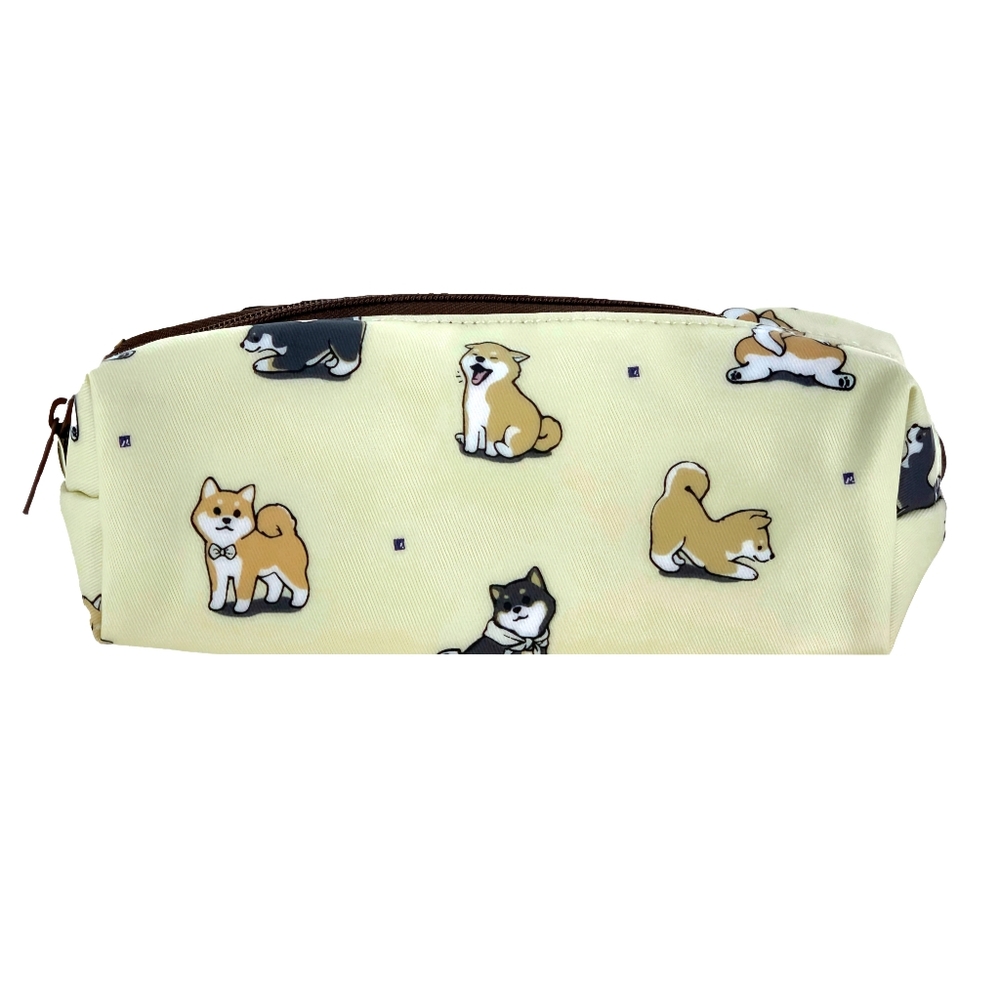 Waterproof Shiba Inu Large Pencil Case Makeup Pouch
